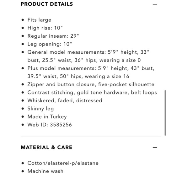 NWT Good American Good Legs High Rise Skinny Jeans Size 0 $171 - Picture 4 of 15